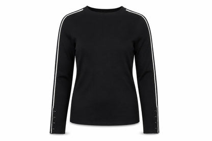 Marks & Spencer Women Black Size 8 Crew Neck Long Sleeve Pullover Jumper