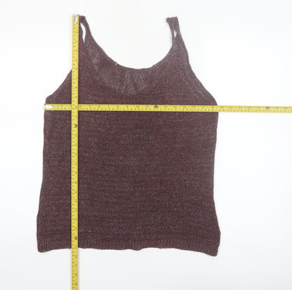 Next Women Brown Knit Camisole Tank Top Size 18