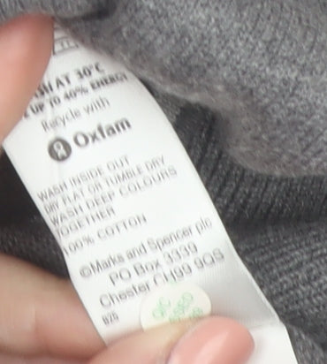 Marks and Spencer Blue Harbour Men’s Grey Cotton Button Cardigan XL