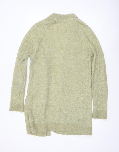 Fat Face Women's Green Mohair Blend Long Sleeve Open Cardigan UK 12