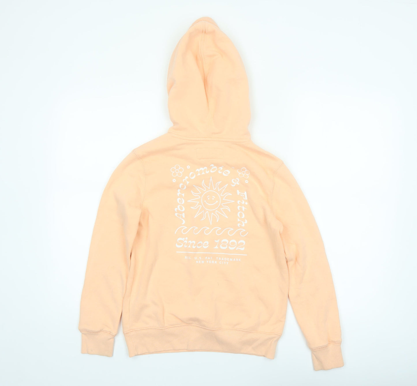 Abercrombie Kids Girls Beige Logo Pullover Hoodie 9-10 Years