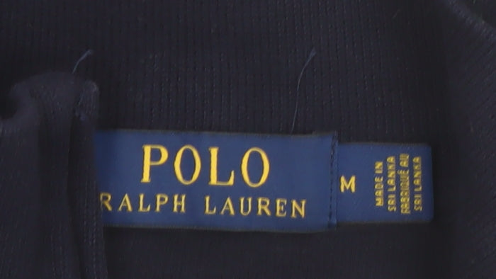 Polo Ralph Lauren Men’s Blue 1/4 Zip Cotton Fleece Sweatshirt M