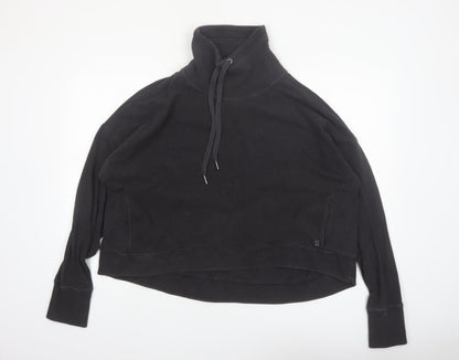 Sweaty Betty Womens Black XXL Funnel Neck Pullover Sweatshirt