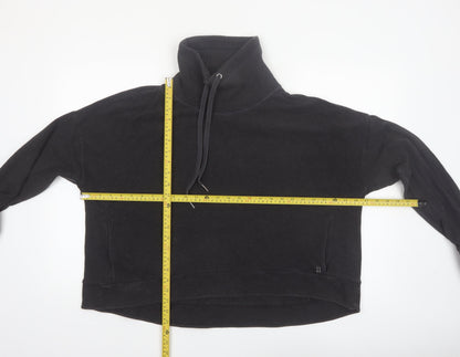 Sweaty Betty Womens Black XXL Funnel Neck Pullover Sweatshirt