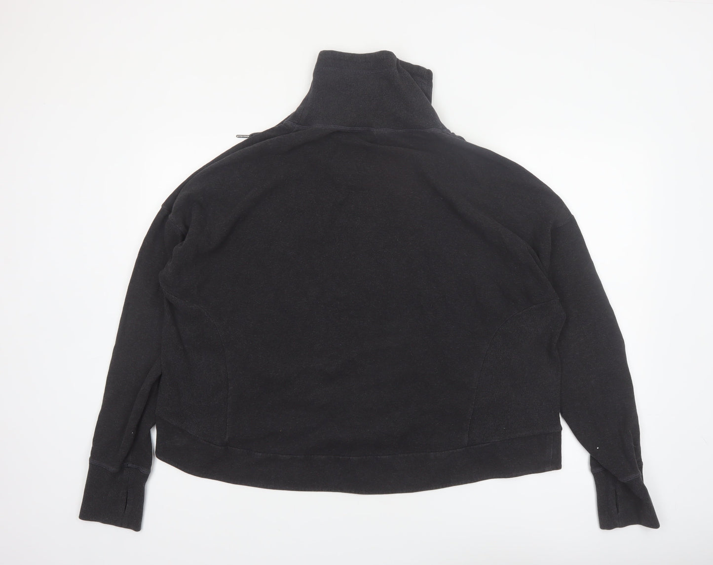 Sweaty Betty Womens Black XXL Funnel Neck Pullover Sweatshirt
