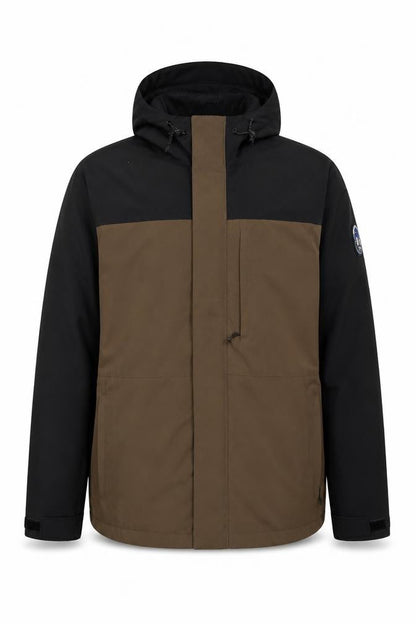 Lands' End Men's Brown XL Hooded Squall Parka Jacket