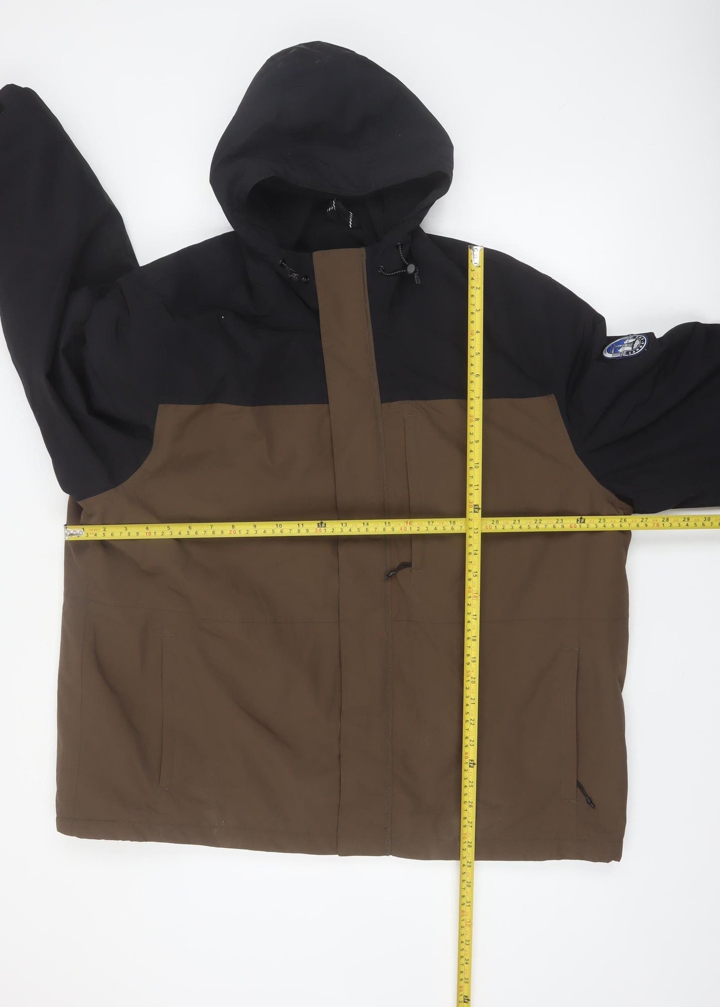Lands' End Men's Brown XL Hooded Squall Parka Jacket
