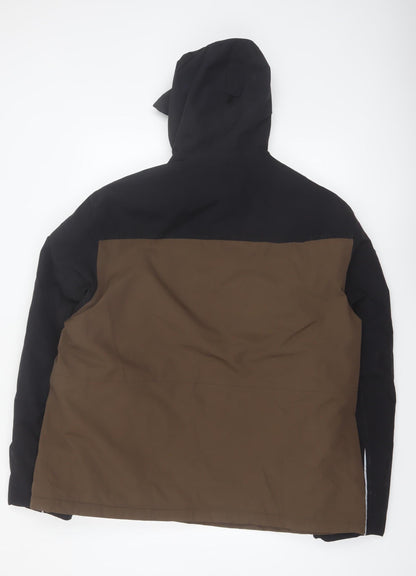 Lands' End Men's Brown XL Hooded Squall Parka Jacket