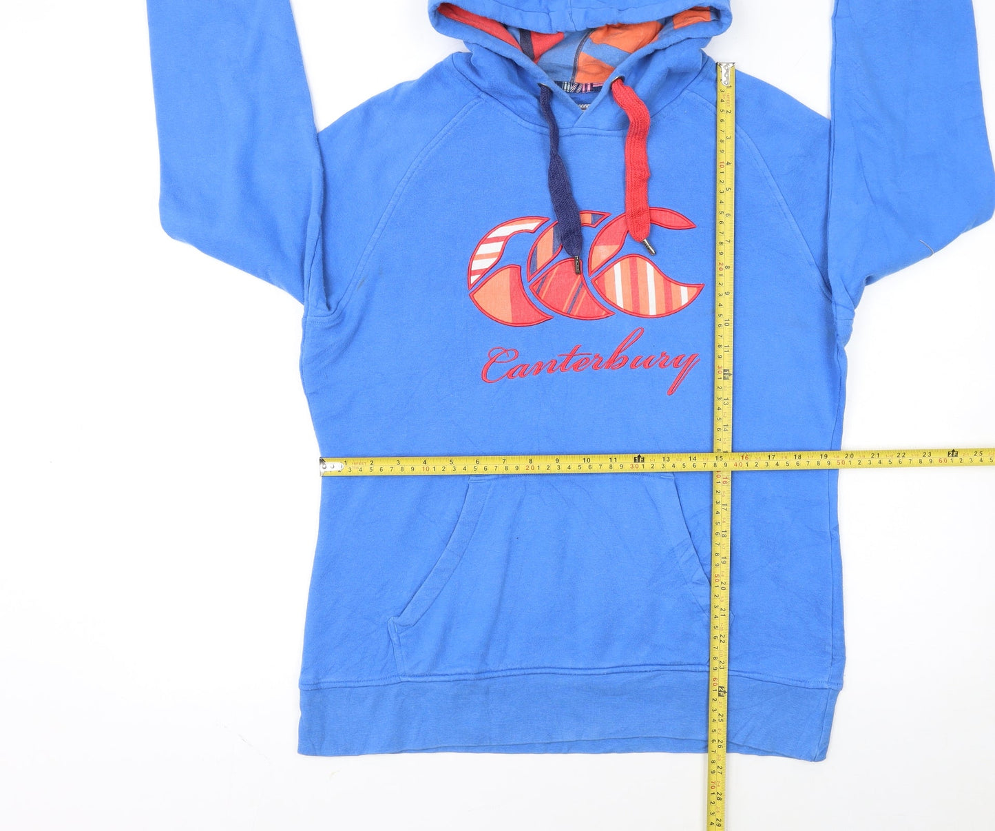 Canterbury Blue Women's Size 16 Pullover Hoodie with Logo Design