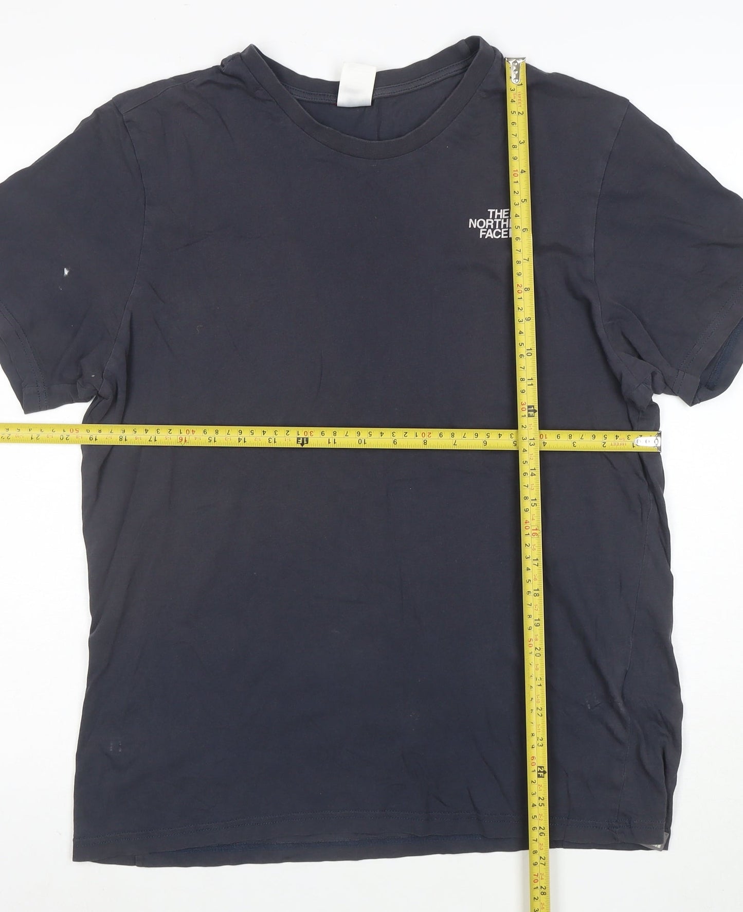 The North Face Men's Navy Cotton Crew Neck Short Sleeve T-Shirt L
