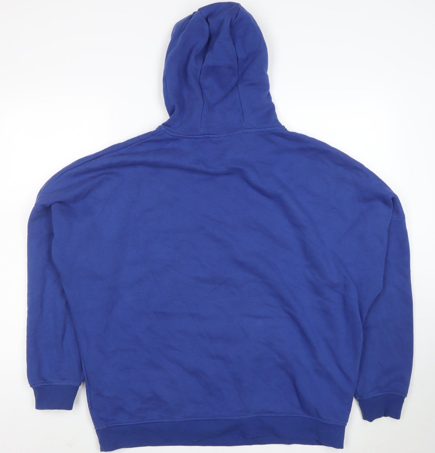 SikSilk Men's Blue Pullover Hoodie Size M Regular Fit Logo Fleece