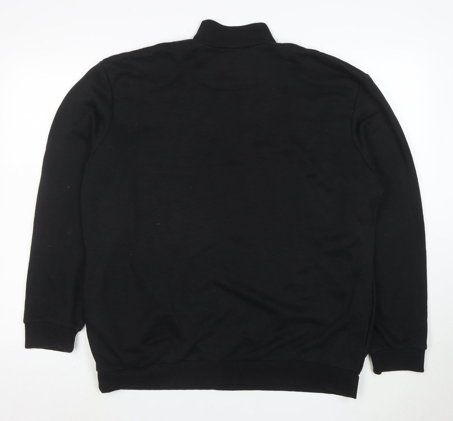 boohooMAN Men’s Black Small 1/2 Zip High Neck Pullover Sweatshirt
