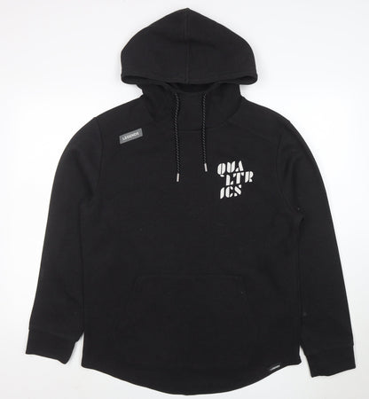 Legends Mens Black L Pullover Hoodie with Logo High Neck