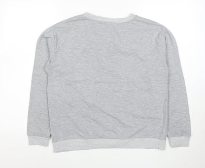 Civico 51 Women's Grey XL Pullover Sweatshirt Crew Neck Cotton Blend