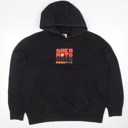 Sakamoto Days Men's Black Pullover Hoodie L Anime Graphic Fleece