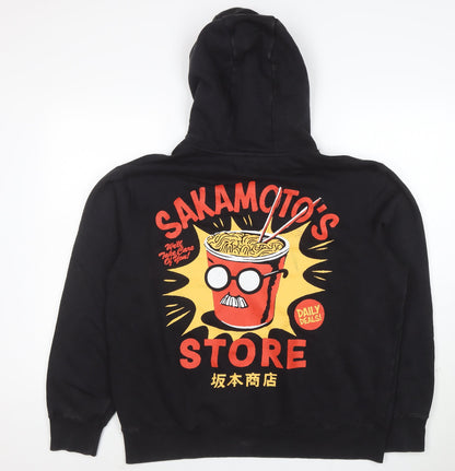 Sakamoto Days Men's Black Pullover Hoodie L Anime Graphic Fleece