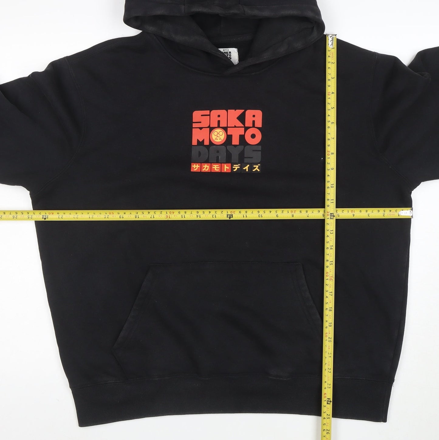 Sakamoto Days Men's Black Pullover Hoodie L Anime Graphic Fleece
