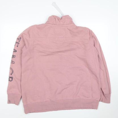 Next Women’s Pink Team GB 1/4 Zip Pullover Sweatshirt Size 20
