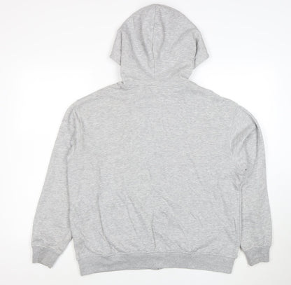H&M Divided Women’s Grey Full Zip Hoodie M Cotton Blend