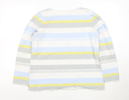 Joules Womens Multicoloured Size 16 Striped Cotton Long Sleeve T-Shirt