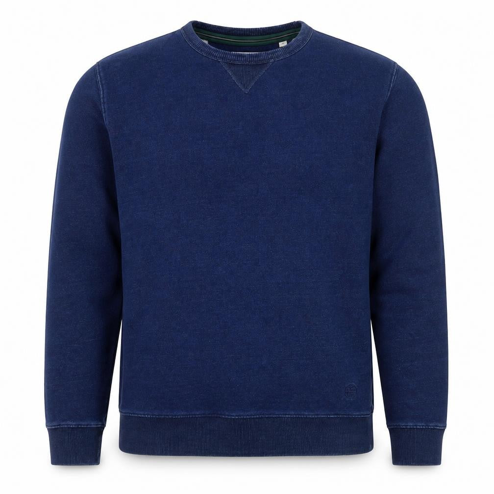 Racing Green Men's Blue Cotton Crew Neck Pullover Sweatshirt M