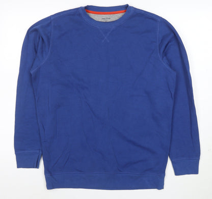 James Pringle Men Blue Medium Pullover Crew Neck Sweatshirt