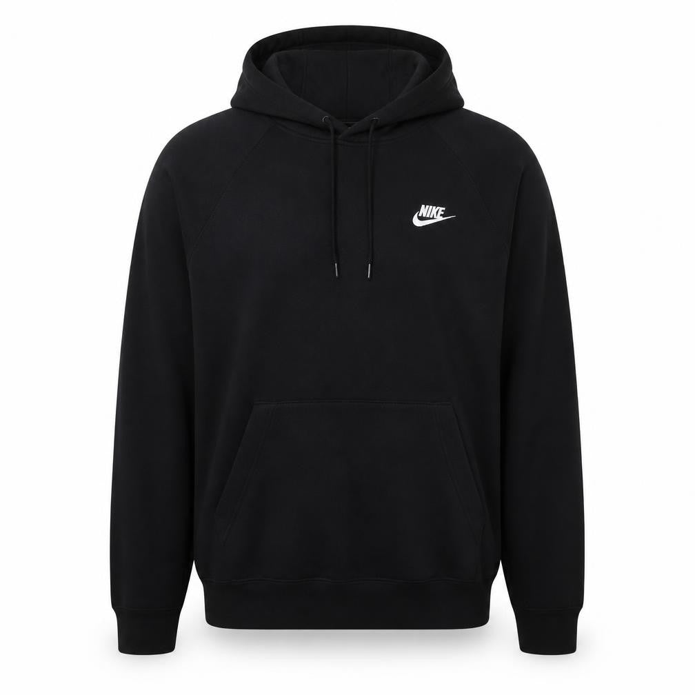 Nike Men's Black Pullover Hoodie Small Logo Sweatshirt