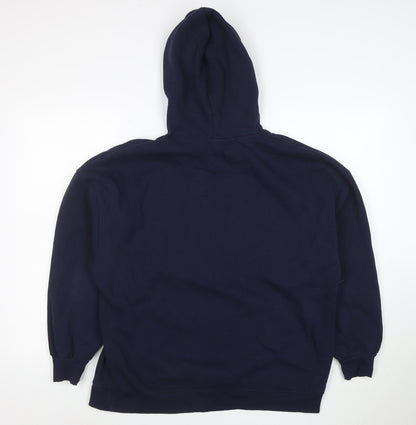 Stradivarius Womens Navy Blue Los Angeles Pullover Hoodie Size M