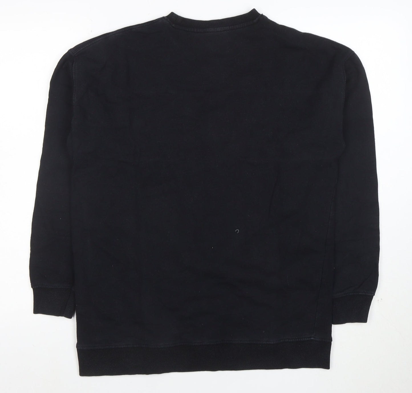 New Look Womens Black Sweatshirt Size S Amour Graphic Pullover