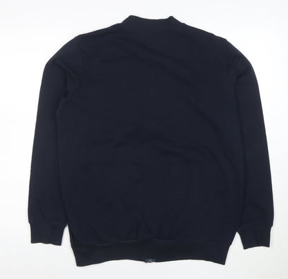 Coton Traders Men's Navy Full Zip Sweatshirt M