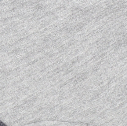Pull&Bear Men Grey S Pullover Hoodie 1991 Graphic Logo Cotton Blend