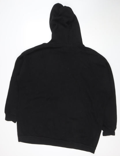 Bench Men's Black 2XL Pullover Hoodie with Logo Print