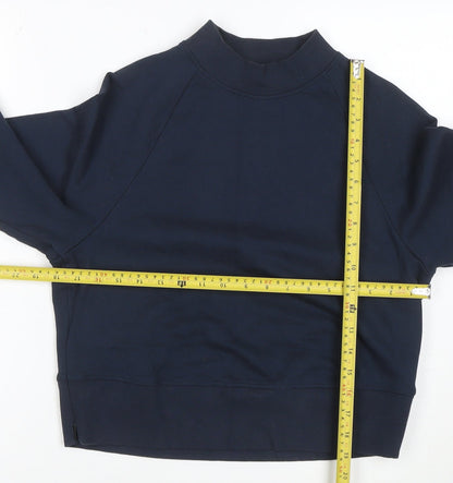 On Running Women's Navy Crew Neck Sweatshirt XS Relaxed Fit