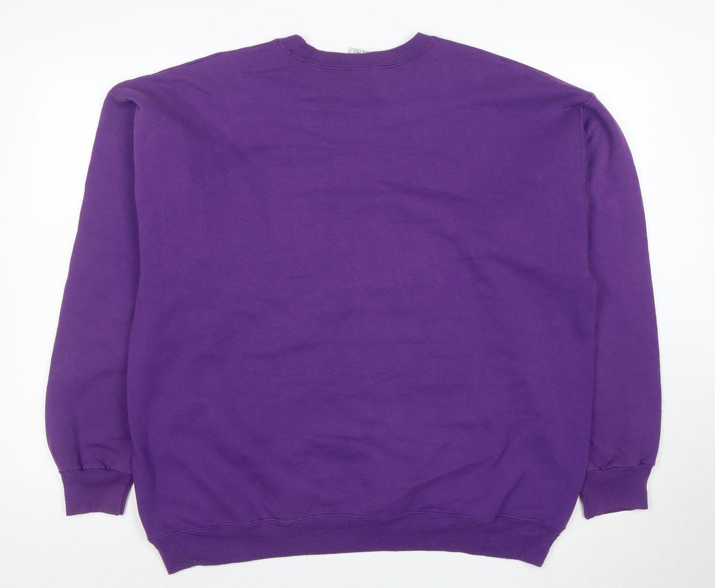 Champion Men's Purple XL Pullover Sweatshirt Logo Crew Neck