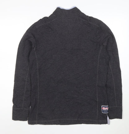 BAM Men's Grey 1/4 Zip Bamboo Sweatshirt Size M