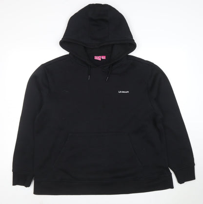 LA Gear Women's Black UK 20 Pullover Hoodie with Logo