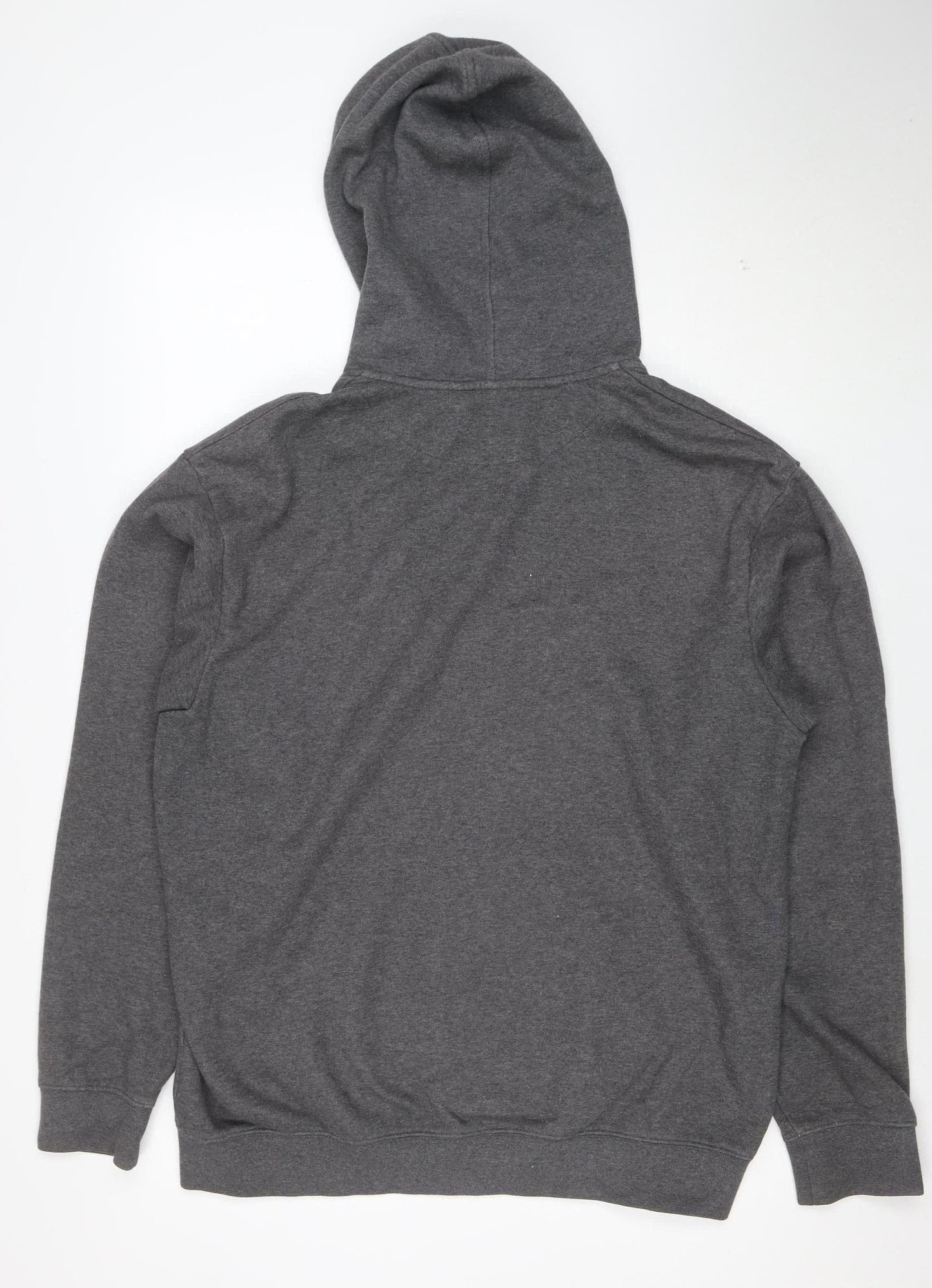 Nike Men’s Grey Full Zip Hoodie L Regular Fit Fleece Sweatshirt