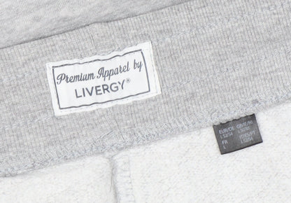 Livergy Men's Grey Jogger Sweatpants L Regular Fit with Pockets