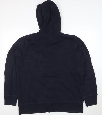 Celio Men’s Blue Full Zip Hoodie XL Fleece Sports Hooded Top