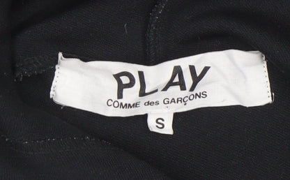 Comme des Garçons Play Men's Black Pullover Hoodie S with Heart Logo