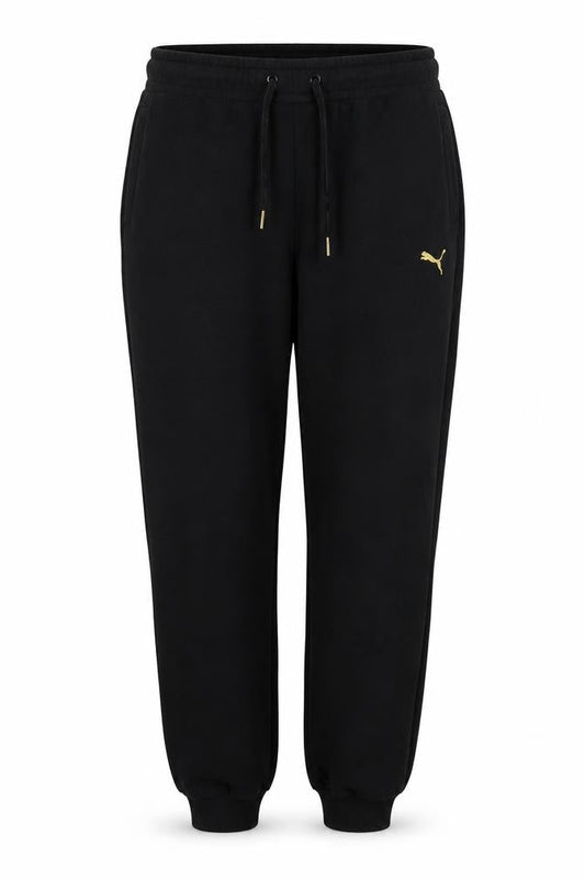 Puma Women Black XL Jogger Activewear Trousers with Drawstring Waist