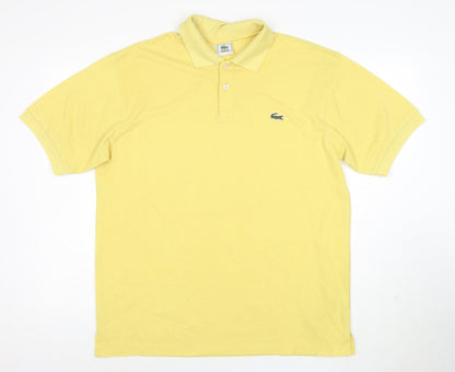 Lacoste Men's Yellow Cotton Polo Shirt XL Classic Fit