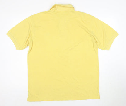 Lacoste Men's Yellow Cotton Polo Shirt XL Classic Fit