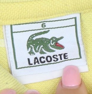 Lacoste Men's Yellow Cotton Polo Shirt XL Classic Fit