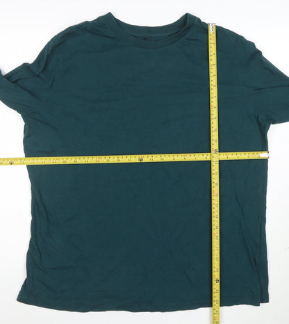 Capsule Women’s Teal Long Sleeve Basic T-Shirt Size 20 Cotton Comfort Fit