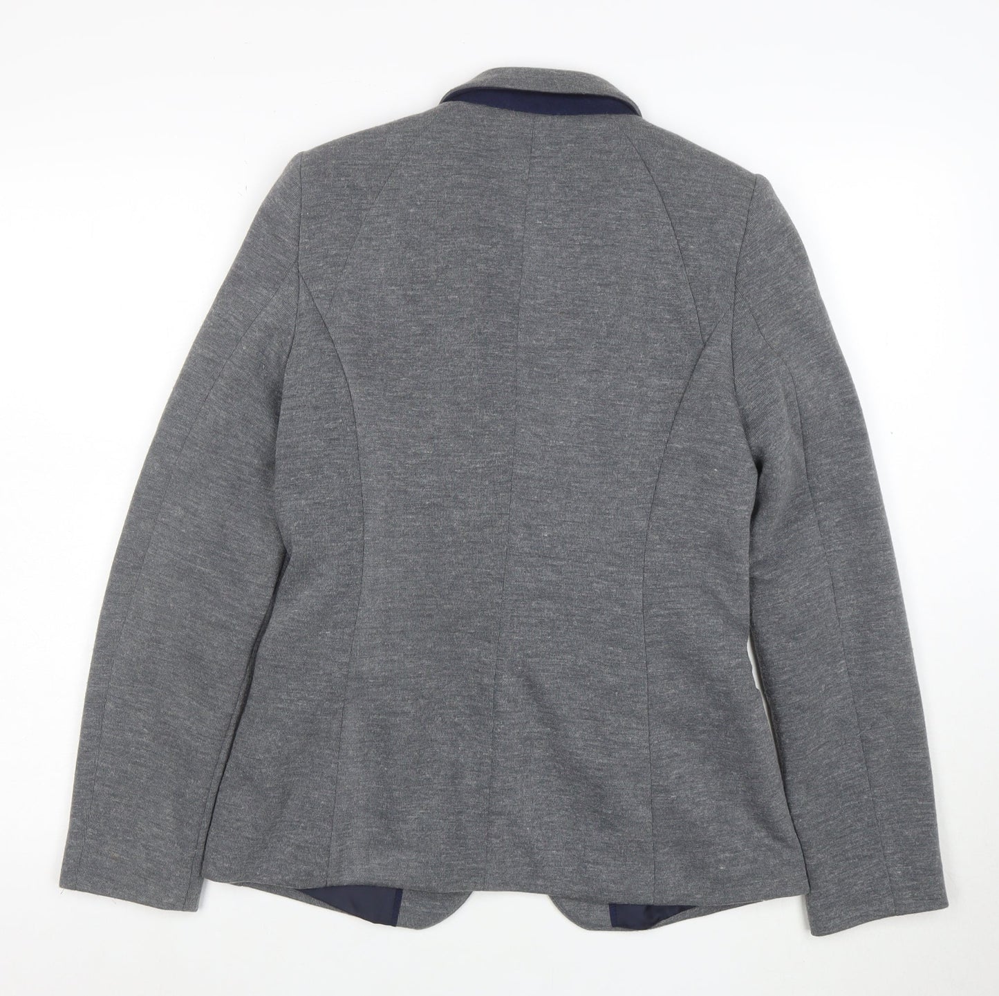 Next Women Grey Size 10 Tailored Suit Jacket Blazer Classic Fit
