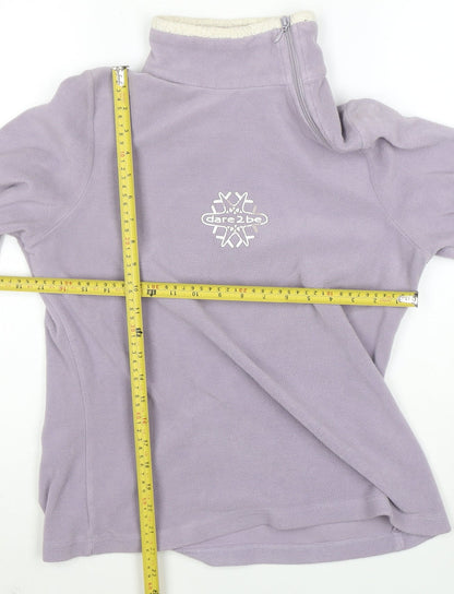 Dare 2b Womens Lilac Fleece 1/4 Zip Pullover Size 12 Snowwear Top
