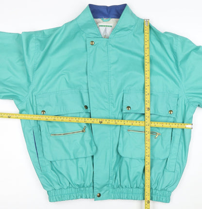 Martini’s Evolution Women’s Green Bomber Jacket Size 20 Retro Style