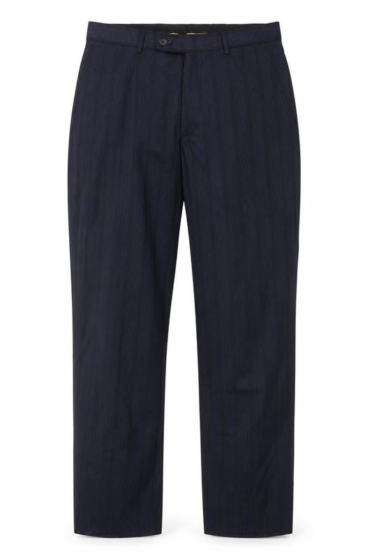 Pittarelli Uomo Men's Blue Striped Dress Pants 30R Regular Fit