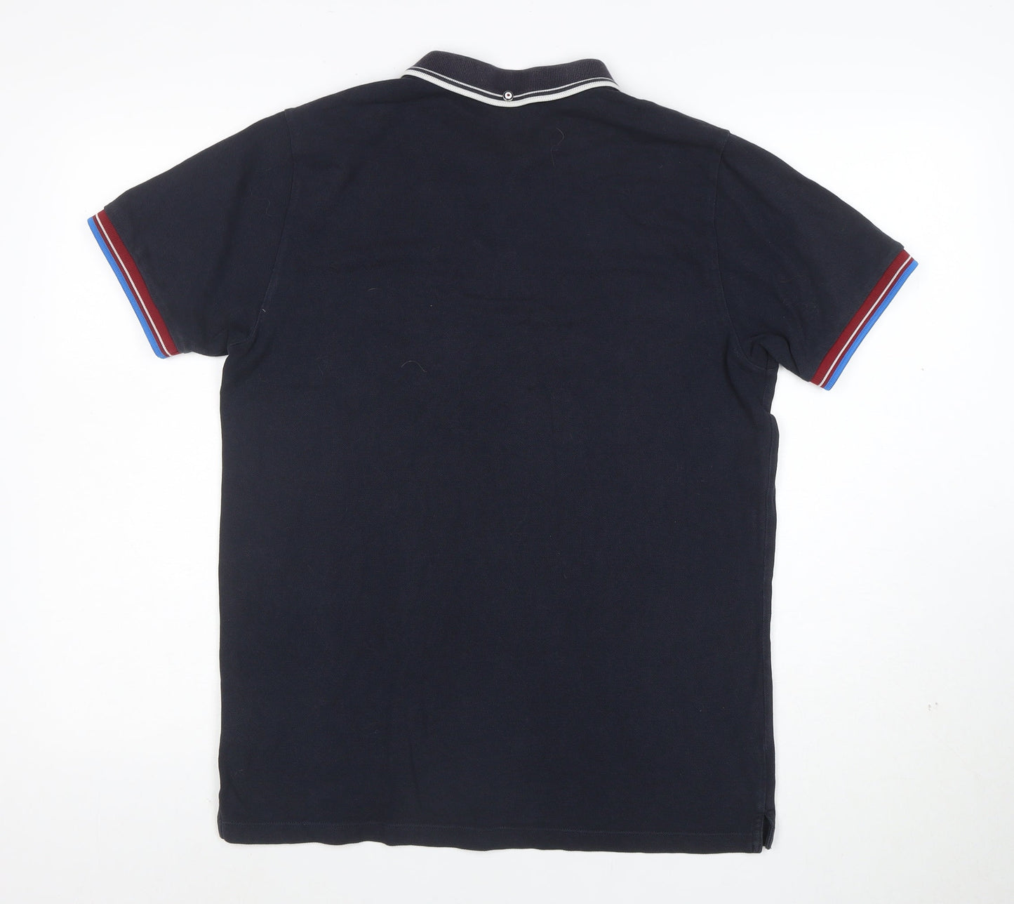 Ben Sherman Men's Black Cotton Polo Shirt M Classic Fit